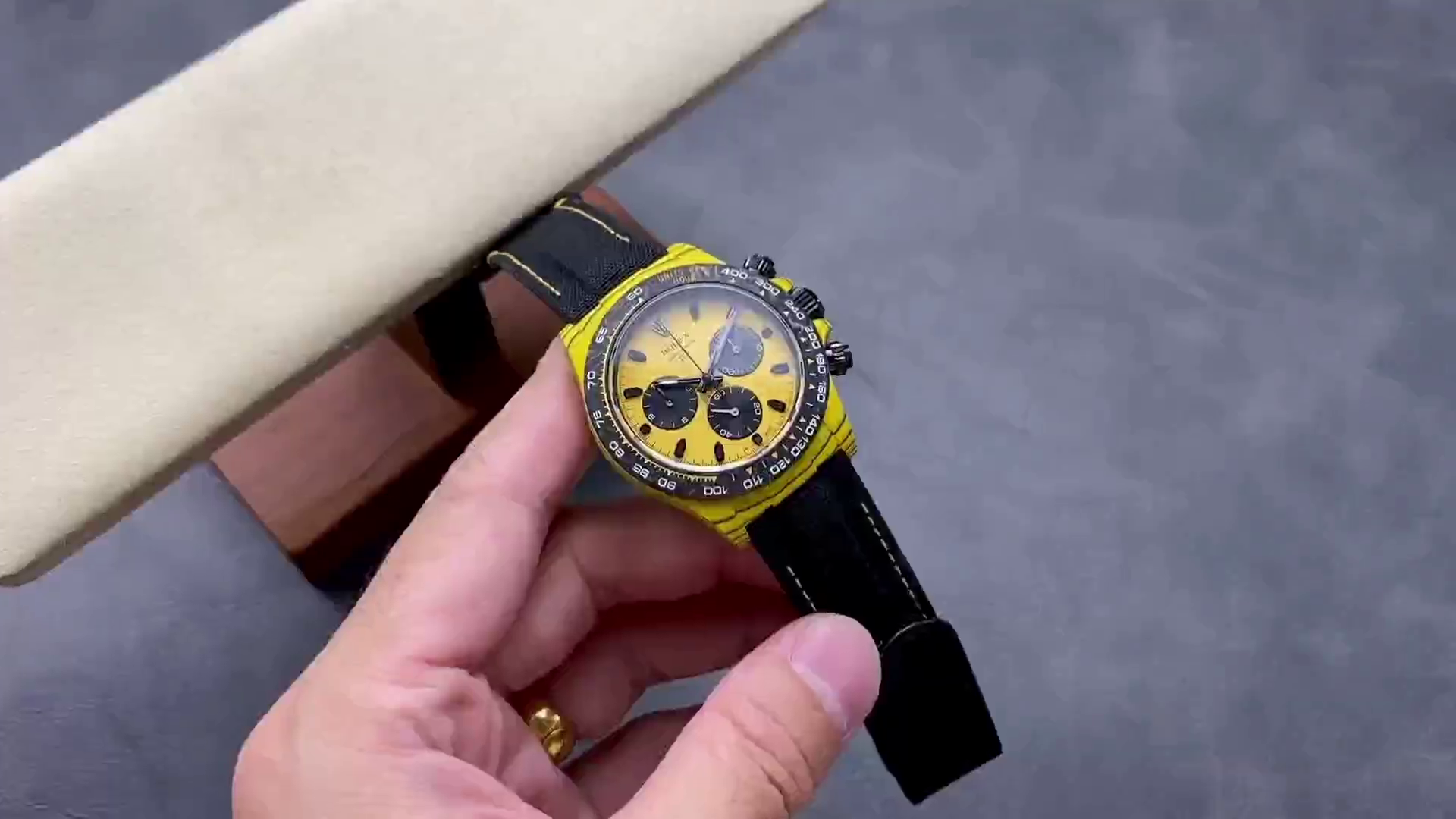 Replica Rolex Chronograph Daytona DIW Customized Carbon Fiber Luminous Limited Edition - QualitySwissReplica
