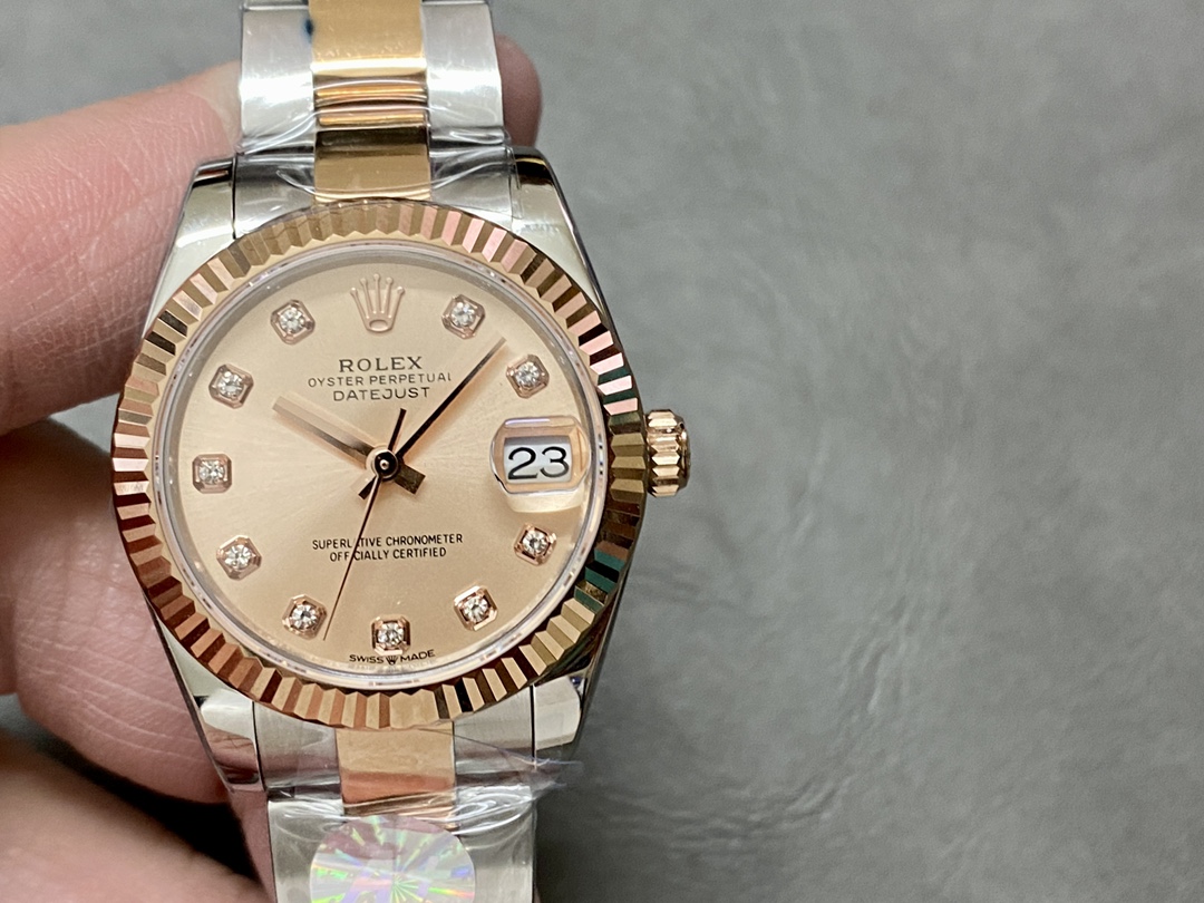 Replica Rolex Datejust 31 Rose Diamond Dial 278271 0023 Women's Watch - QualitySwissReplica