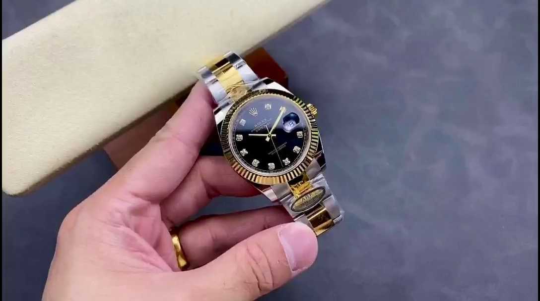 Replica Rolex Datejust 41 Black Diamond Dial M126333 0005 Men's Watch - QualitySwissReplica