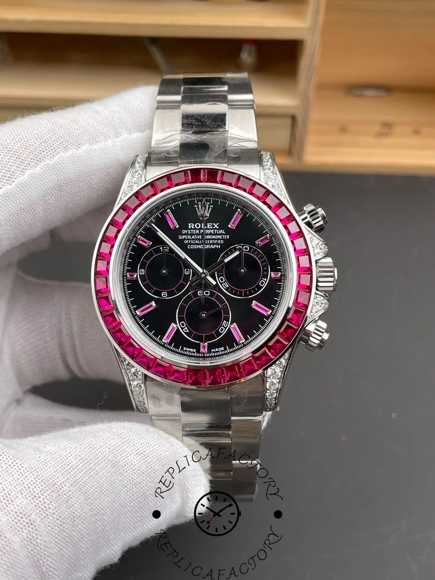 Replica Rolex 126599TRU 1:1 Clone Daytona Ruby Bezel Watch - QualitySwissReplica