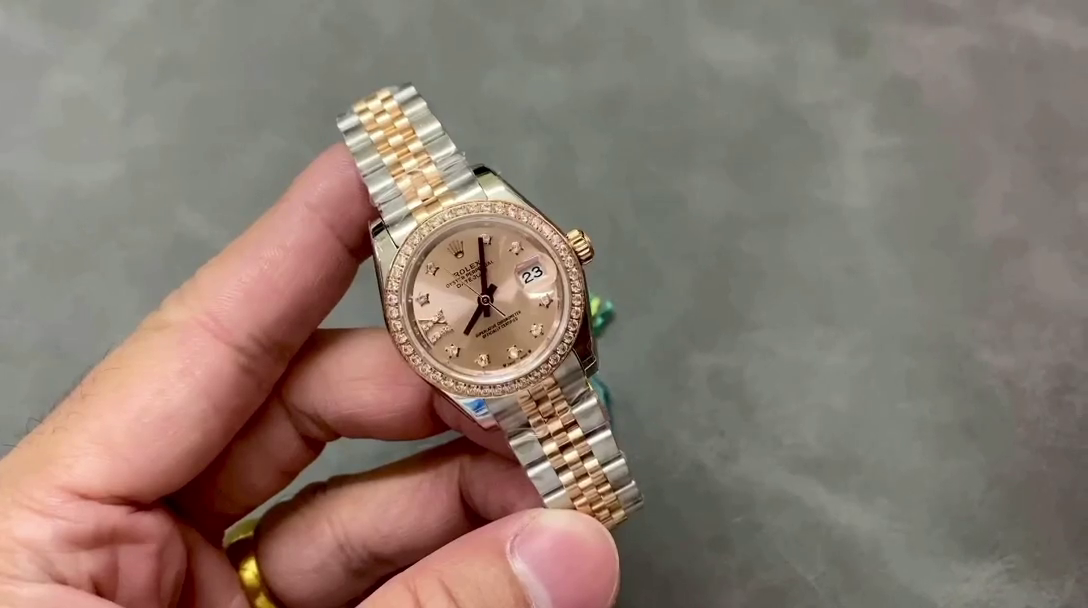 Replica Rolex Datejust 28 Oystersteel and Everose Gold m279381rbr 0027 Women's Watch - QualitySwissReplica