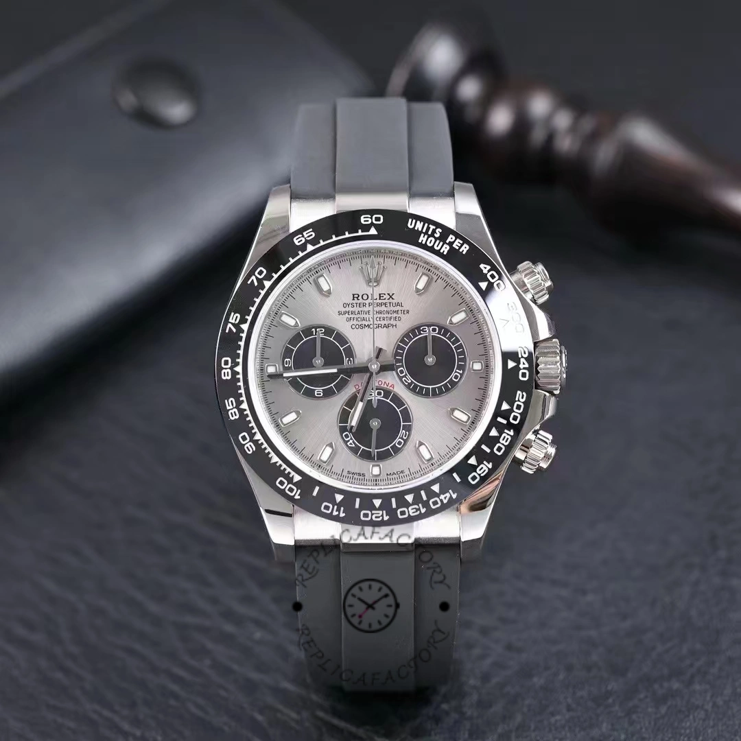 Replica Rolex Daytona 116519 White Gold Grey Dial 40mm Mens Watch - QualitySwissReplica