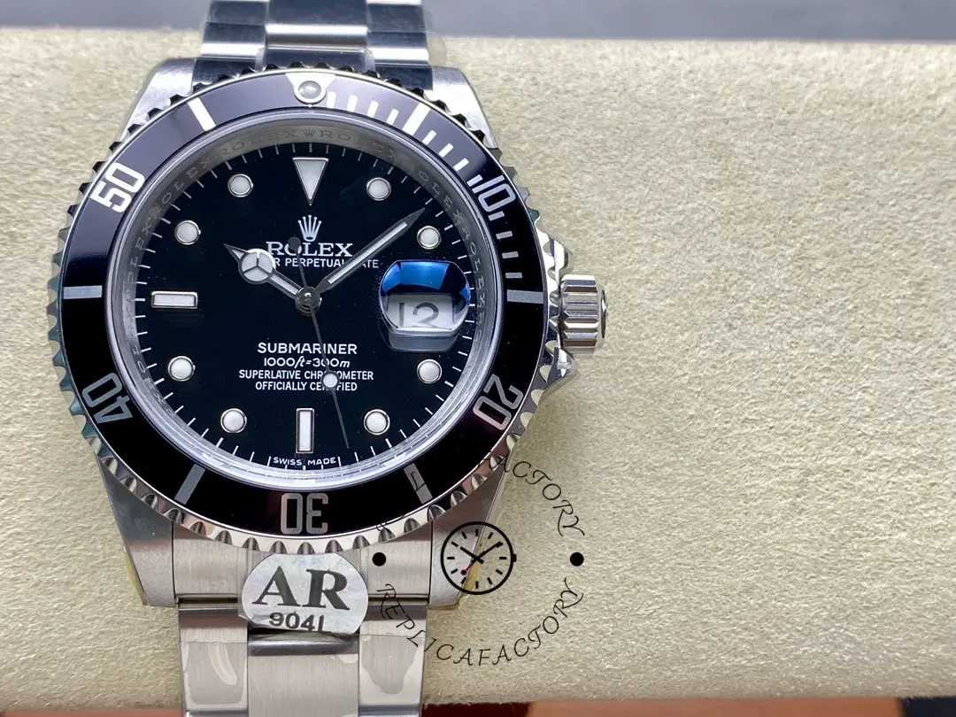 Replica Rolex Submariner 16610 Stainless Steel 40MM Black Dial Mens Watch - QualitySwissReplica
