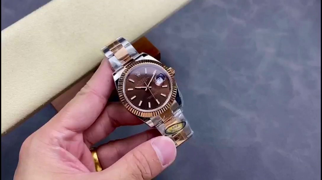 Replica Rolex Datejust 41 Everose Gold Automatic 126331 0001 Chocolate Men's Watch - QualitySwissReplica