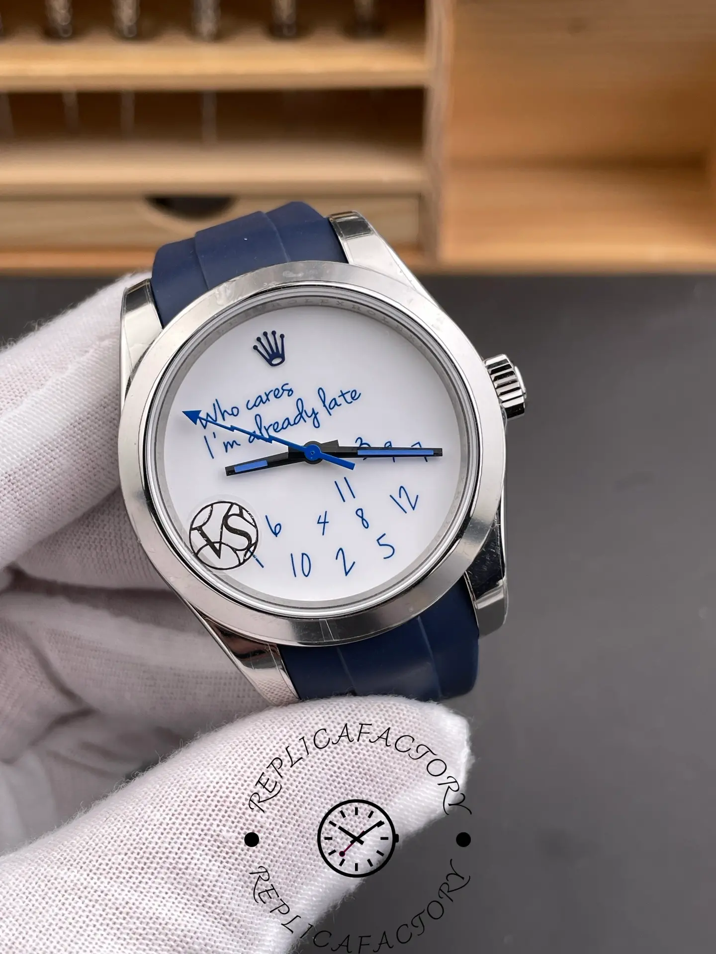 Replica 1:1 Clone Rolex Milgauss 116400 Who Cares I'm Already Late - QualitySwissReplica