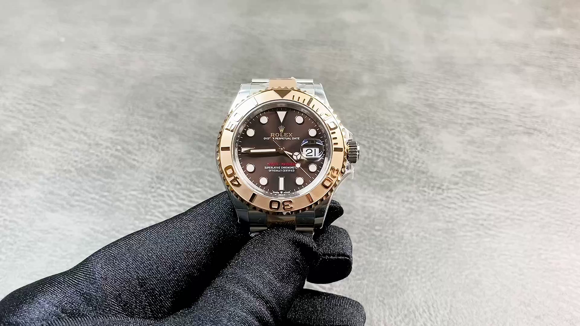 Replica Rolex Yacht Master II 116621 Chocolate Dial Rose Gold 40mm Mens Watch - QualitySwissReplica