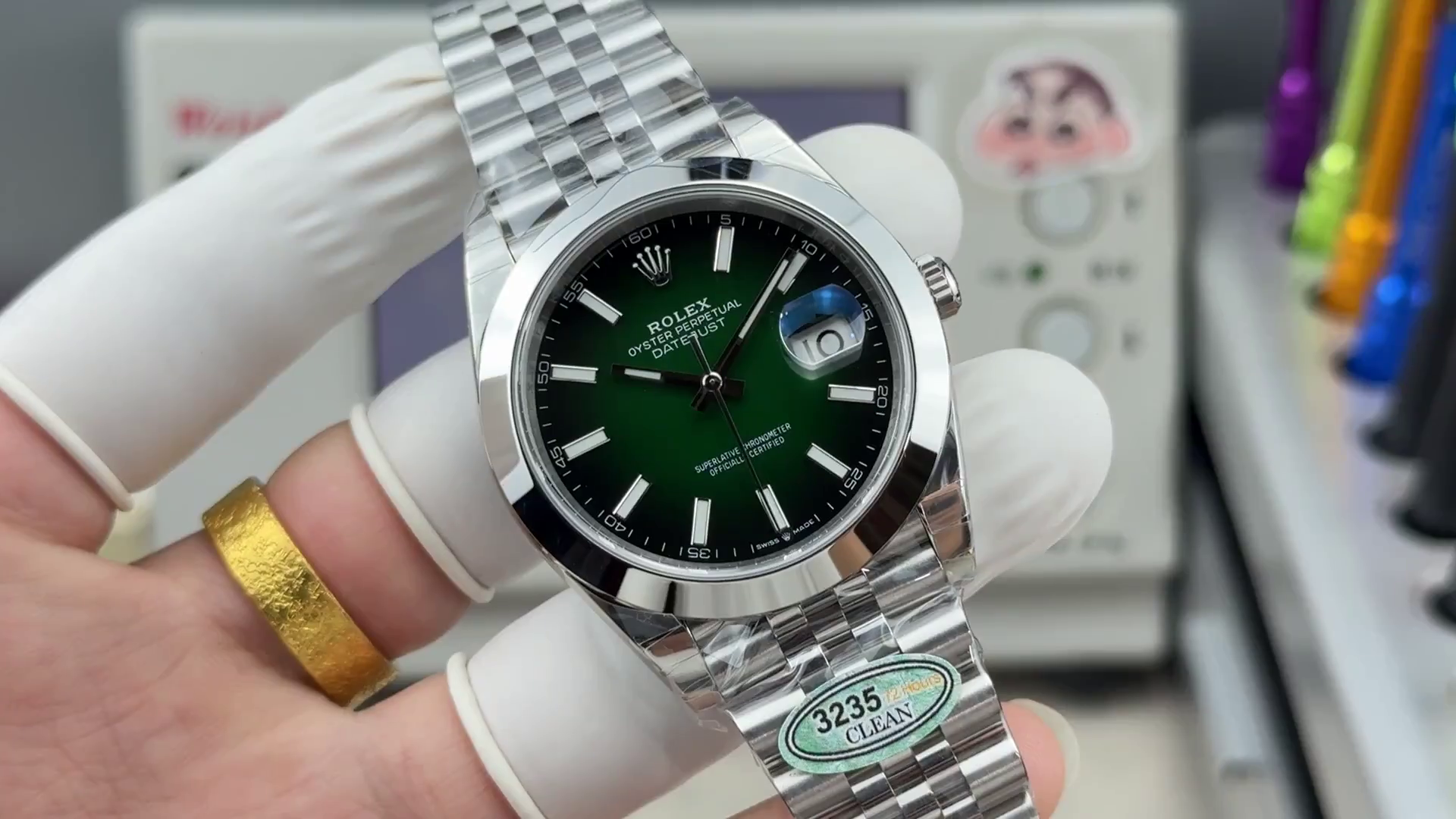 Replica 1:1 Rolex Datejust 126300-0026 41 Green Ombre Jubilee - QualitySwissReplica