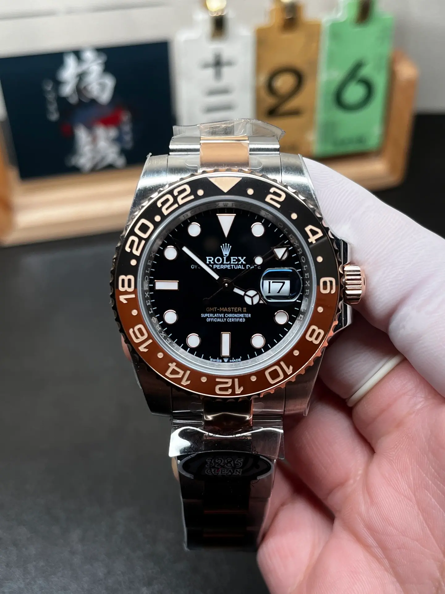 Replica Rolex GMT-Master II 126711CHNR Black Dial 40mm Mens Watch - QualitySwissReplica