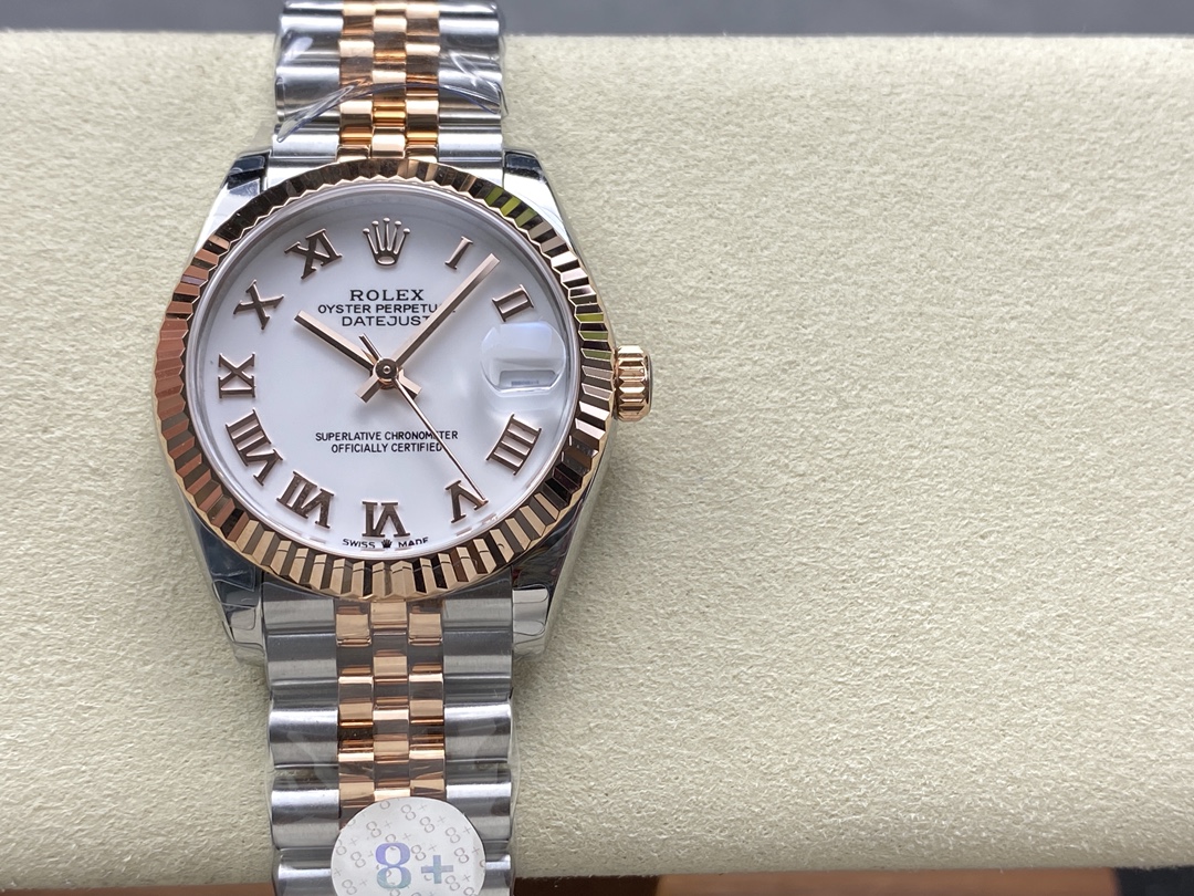 Replica Rolex Datejust 31 White Roman Numeral Dial 278271 0002 Watch - QualitySwissReplica