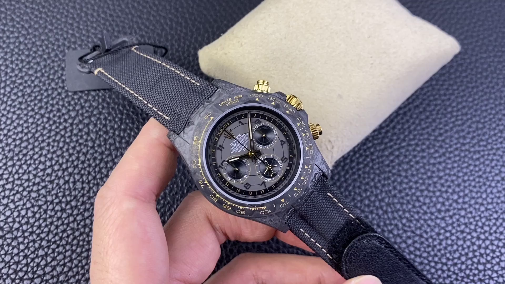 Replica Rolex Daytona DiW Black Carbon Fiber Luminous Limited Edition 40MM - QualitySwissReplica