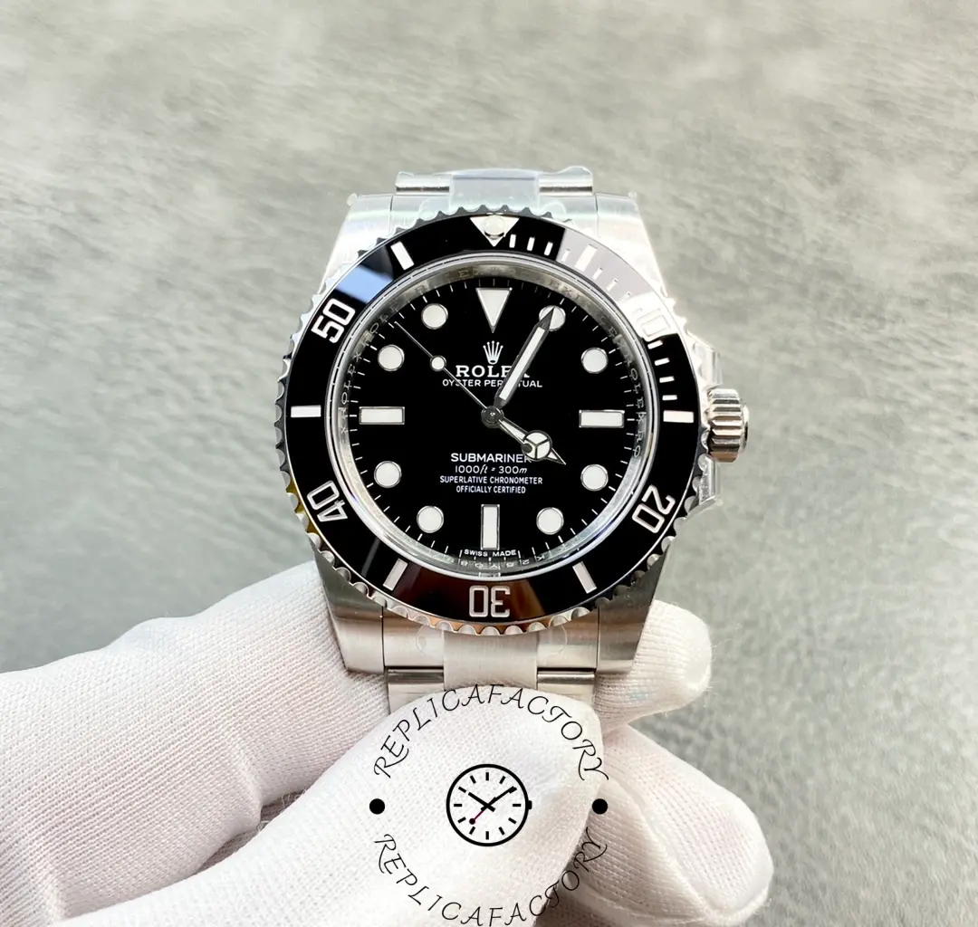 Replica Rolex Submariner 114060 Stainless Steel Black Dial 40mm Mens Watch - QualitySwissReplica