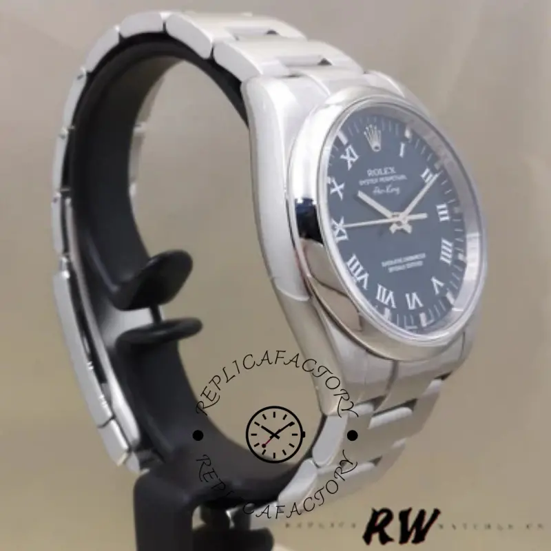 Replica Rolex Oyster Perpetual Air-King 114200 Blue Dial 34mm Unisex Watch - QualitySwissReplica