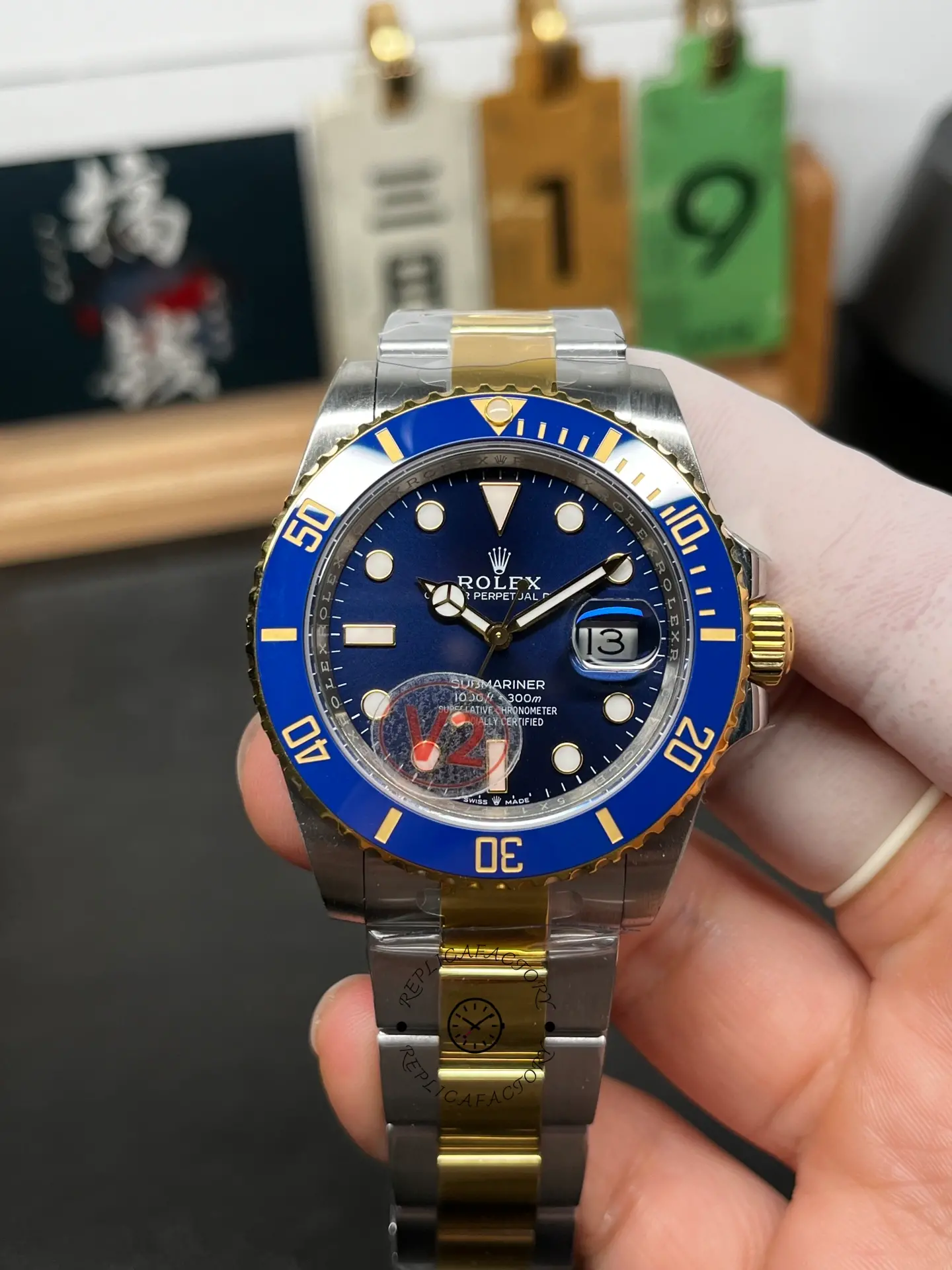 Replica Rolex Submariner 126613LB Blue Dial Blue Bezel 41mm Mens Watch - QualitySwissReplica