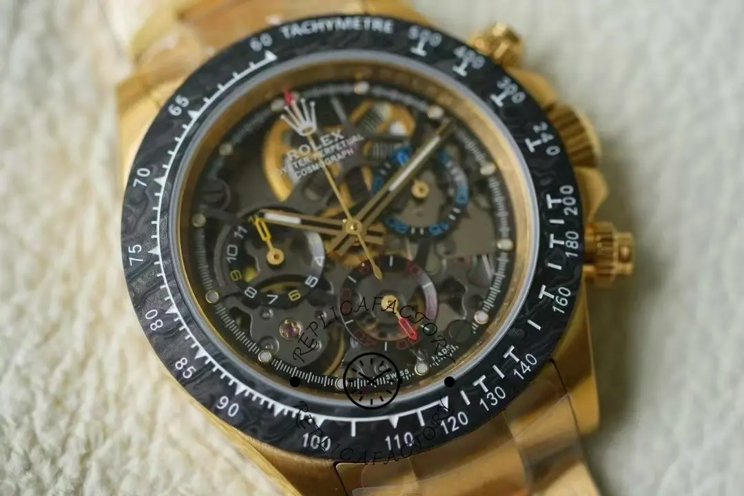 Replica Rolex Daytona 116508 Artisans de Genève Skeleton Dial Steel Case Watch - QualitySwissReplica