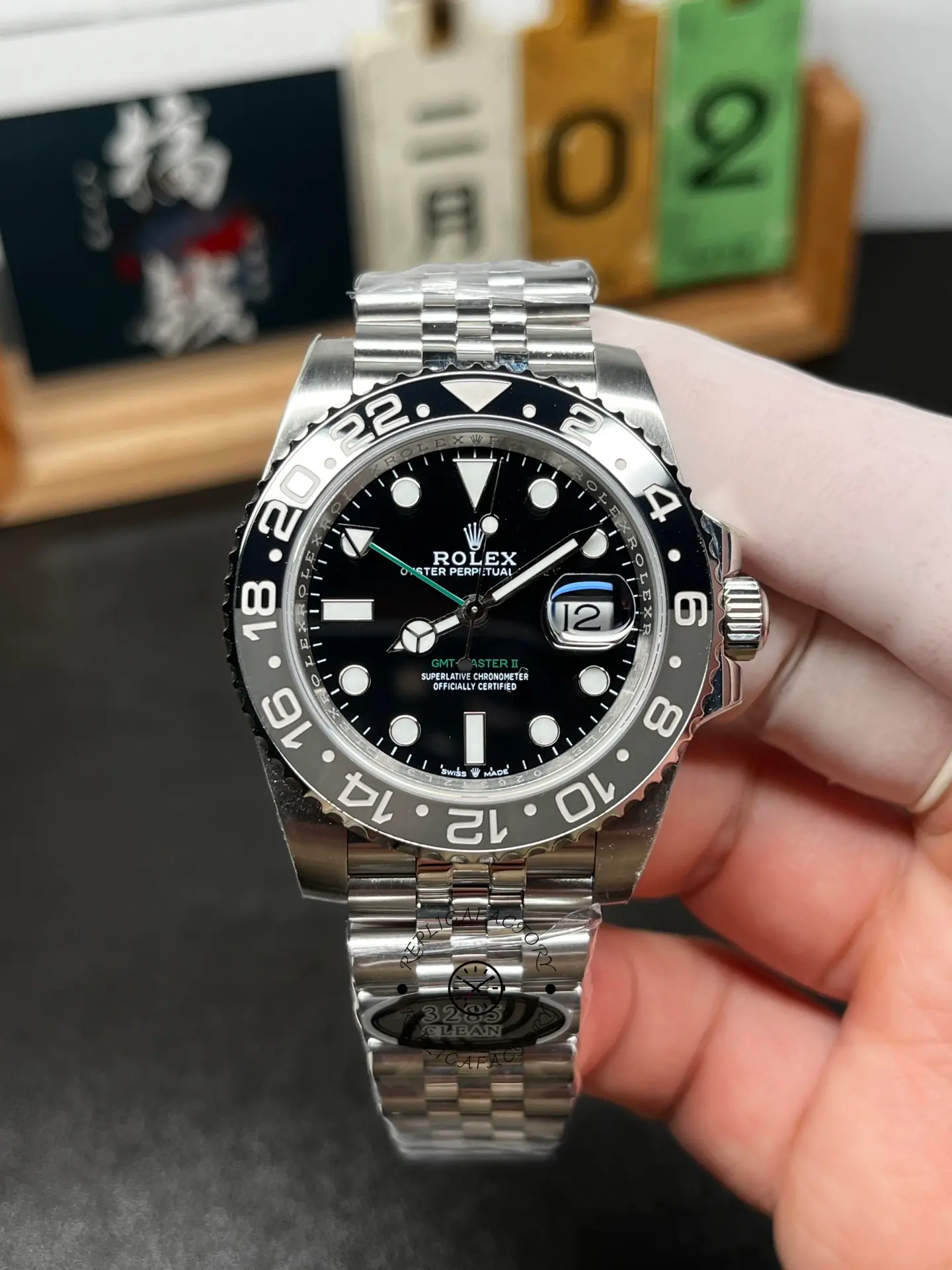 Replica Rolex Gmt Master II Automatic Black Dial M126710GRNR 0003 40mm - QualitySwissReplica