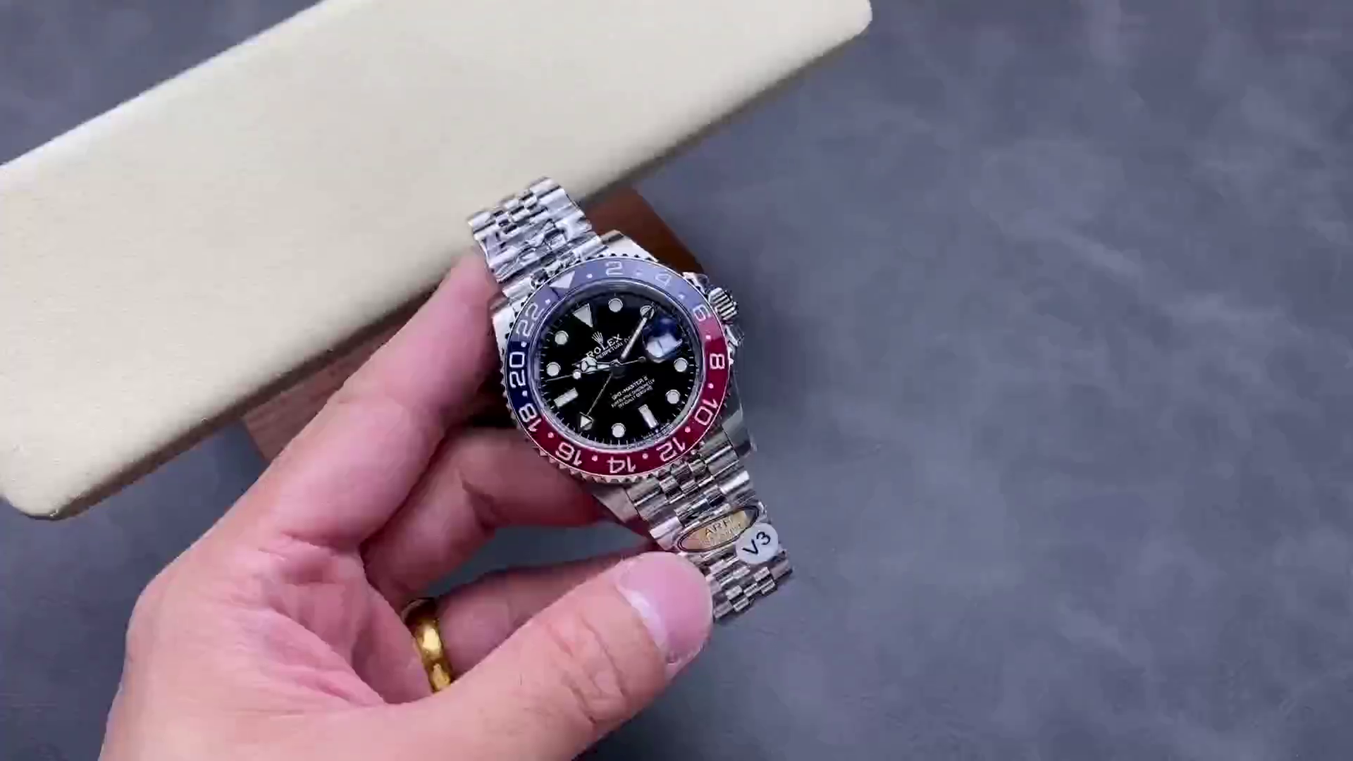 Replica Rolex GMT-Master II 126710BLRO Stainless Steel Black Dial 40MM Mens Watch - QualitySwissReplica