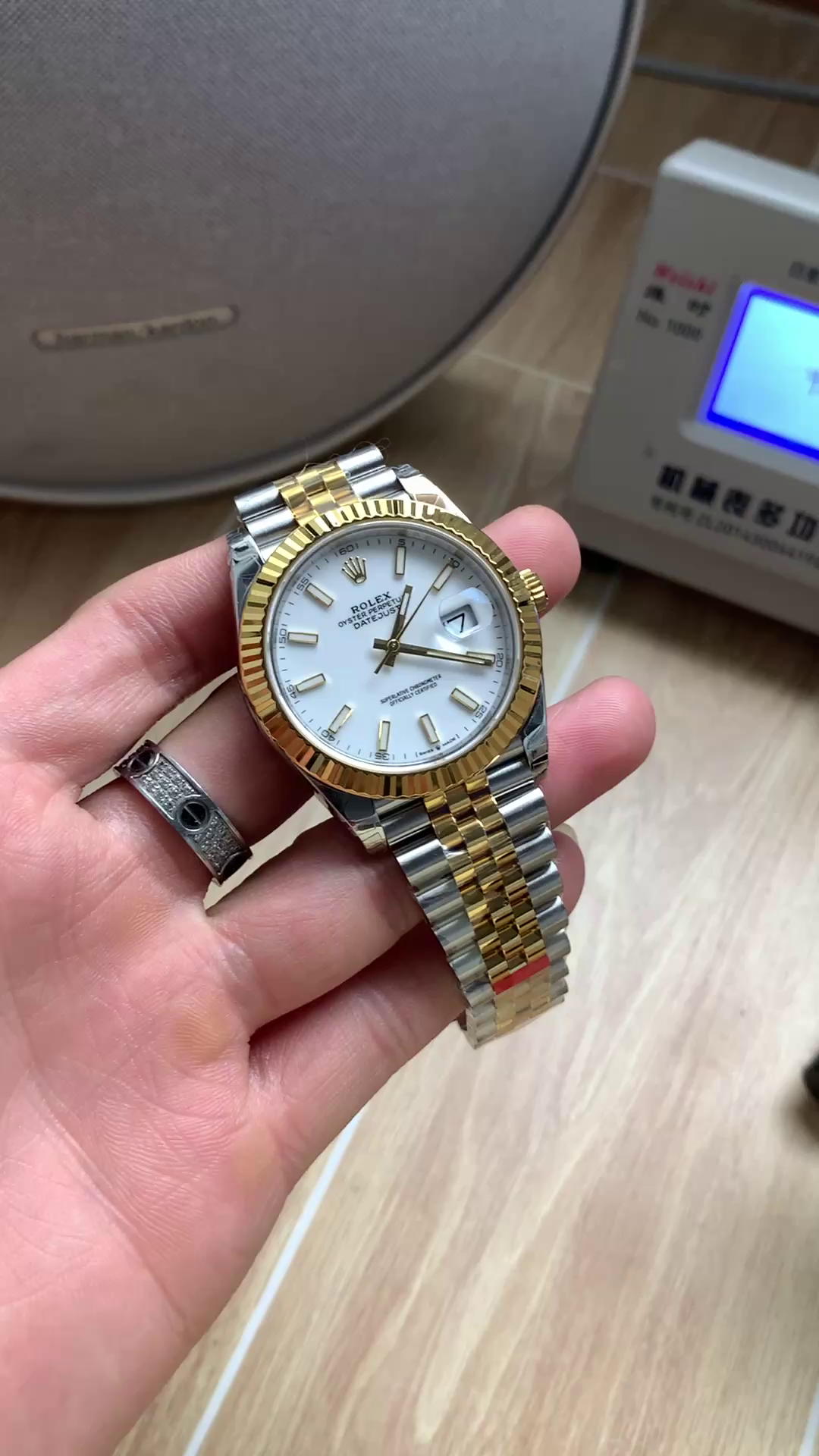 Replica Rolex Datejust 126333 0016 White Index Jubilee 41mm Two Tone Steel - QualitySwissReplica