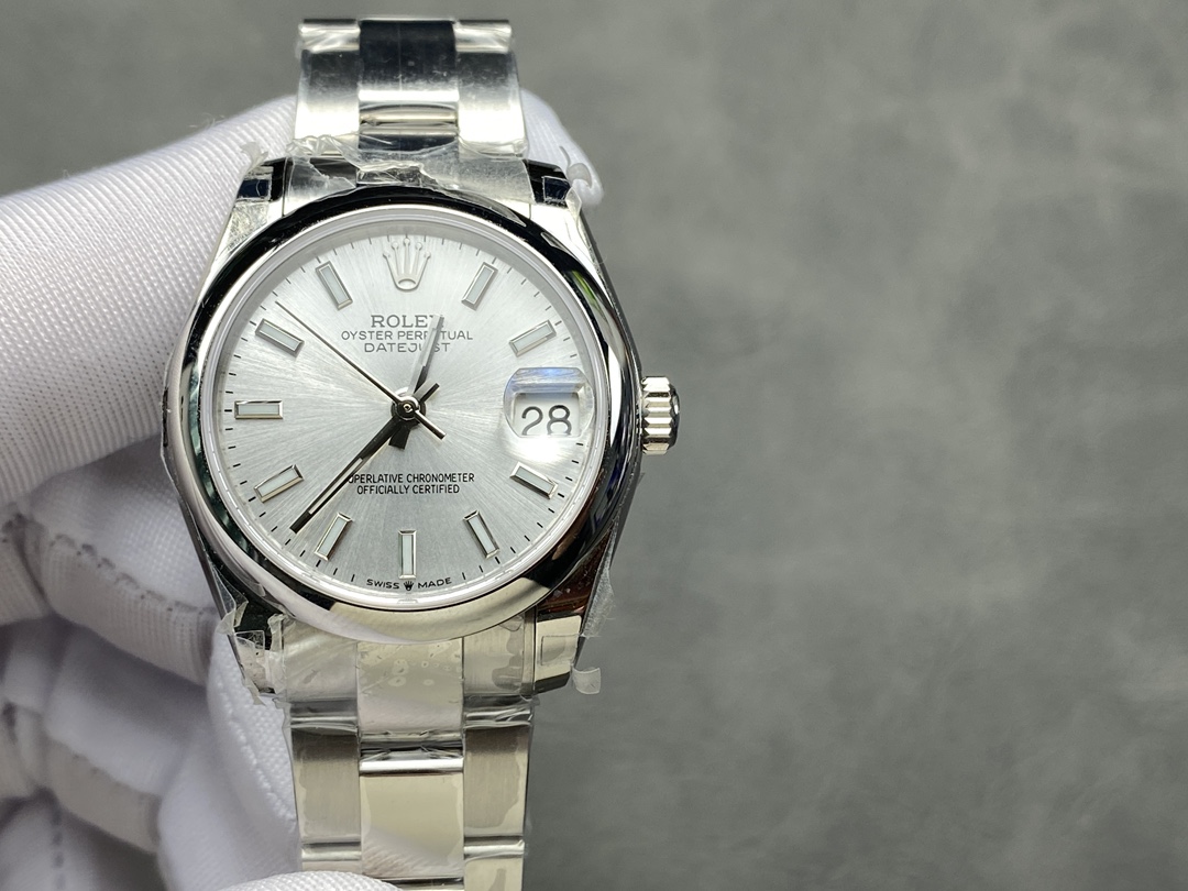 Replica Rolex Datejust 31 Silver Dial Domed Bezel 278240 0005 Women's Watch - QualitySwissReplica