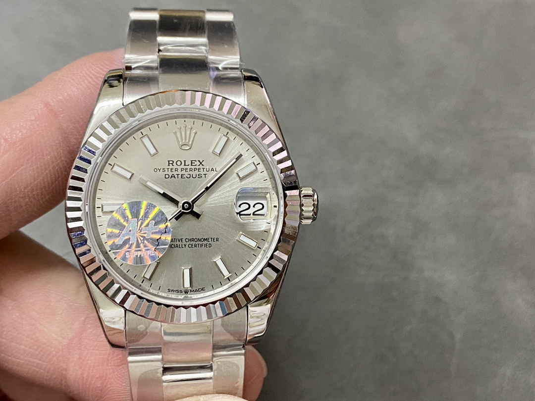 Replica Rolex Datejust 31 Stainless Steel and White Gold Silver Dial M278274 0011 Women's Watch - QualitySwissReplica