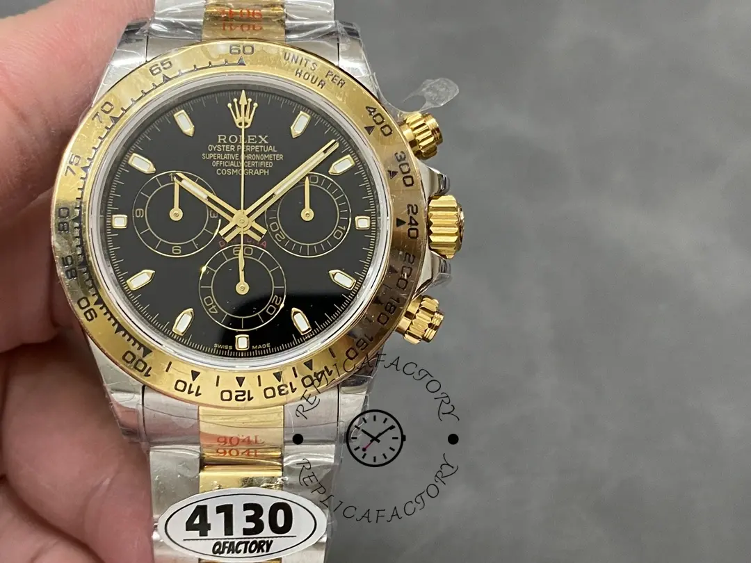 Replica Rolex Cosmograph Daytona 116503 Black Index Dial 40MM Mens Watch - QualitySwissReplica
