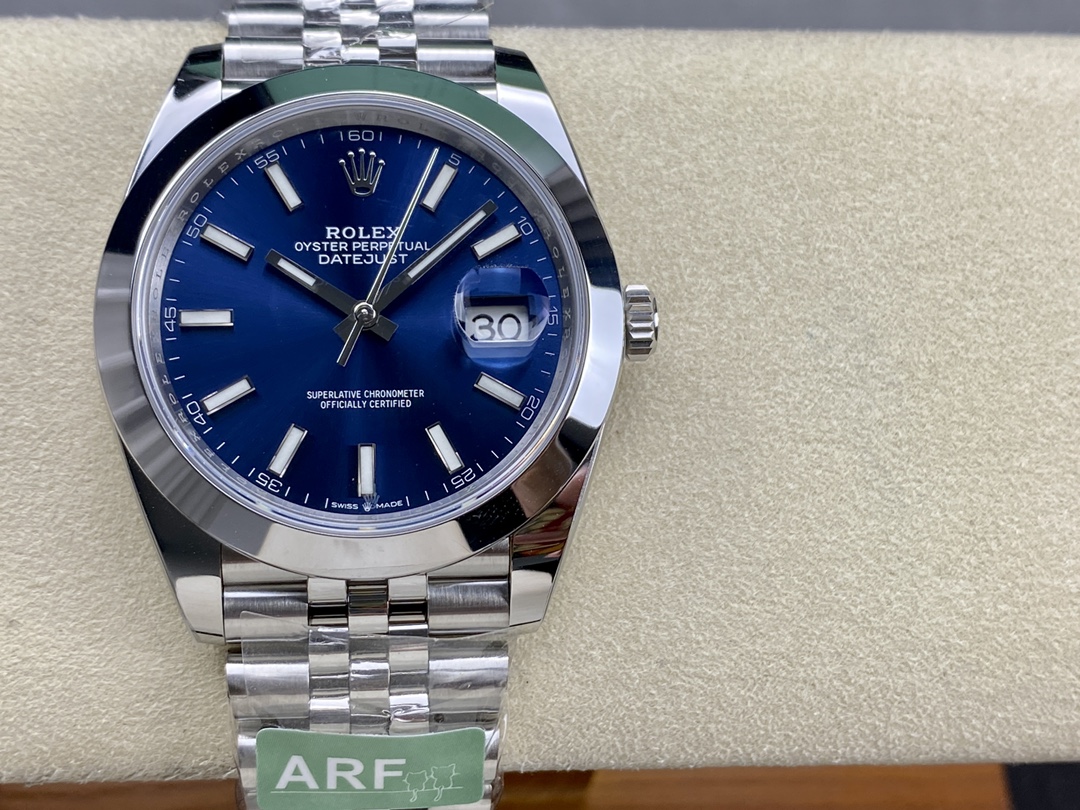 Replica Rolex Datejust 41 Blue Fluted Dial Stainless Steel Jubilee Bracelet 126300 0002 - QualitySwissReplica