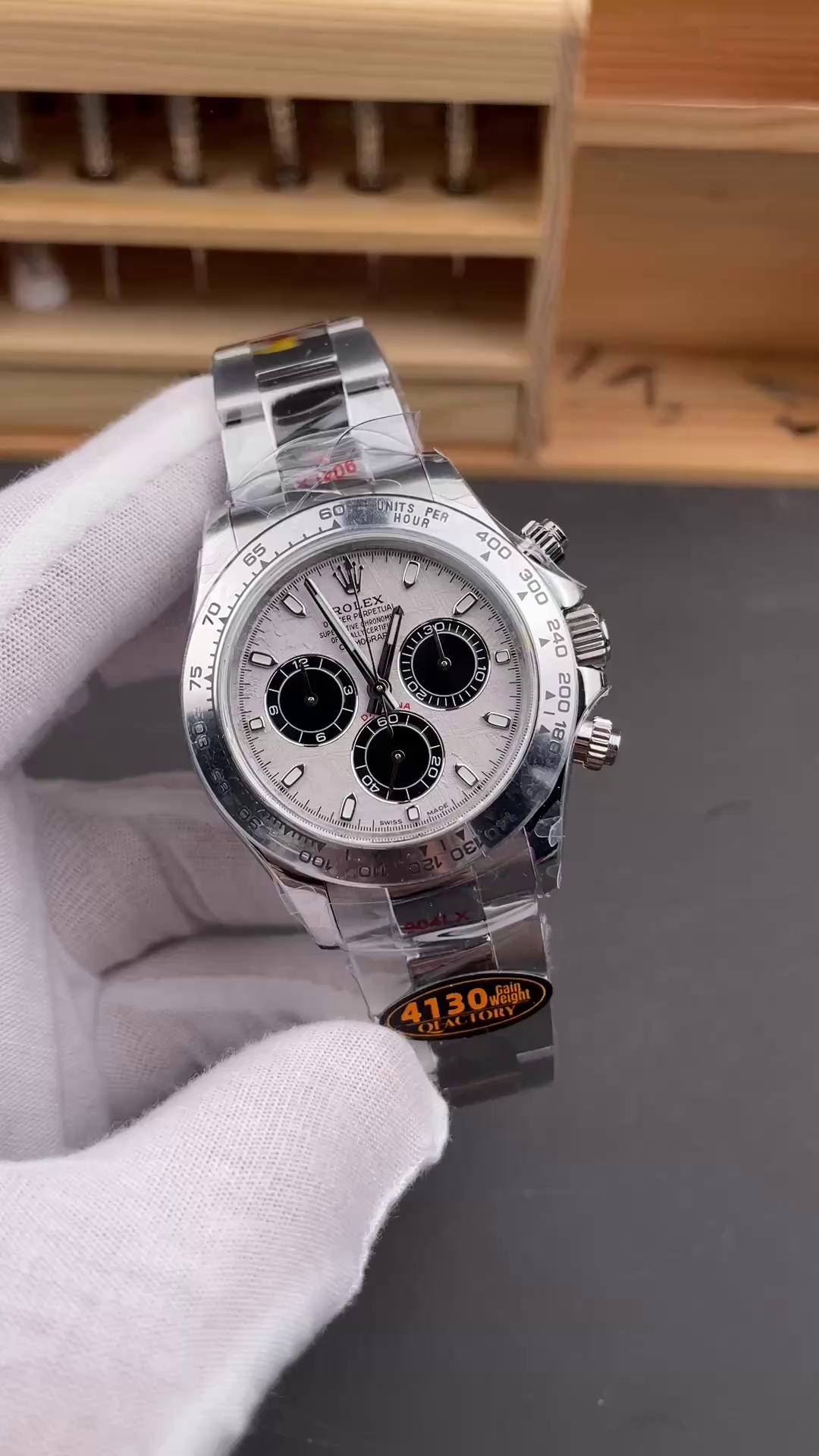 Replica Rolex Cosmograph Daytona 116509 Meteorite Grey Dial 40MM Mens Watch - QualitySwissReplica