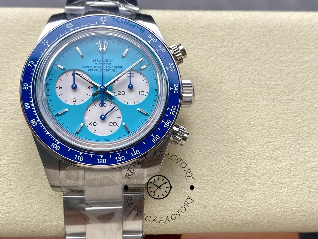 Replica Rolex Daytona Artisans de Genève Customized 40mm Blue Dial Mens Watch - QualitySwissReplica