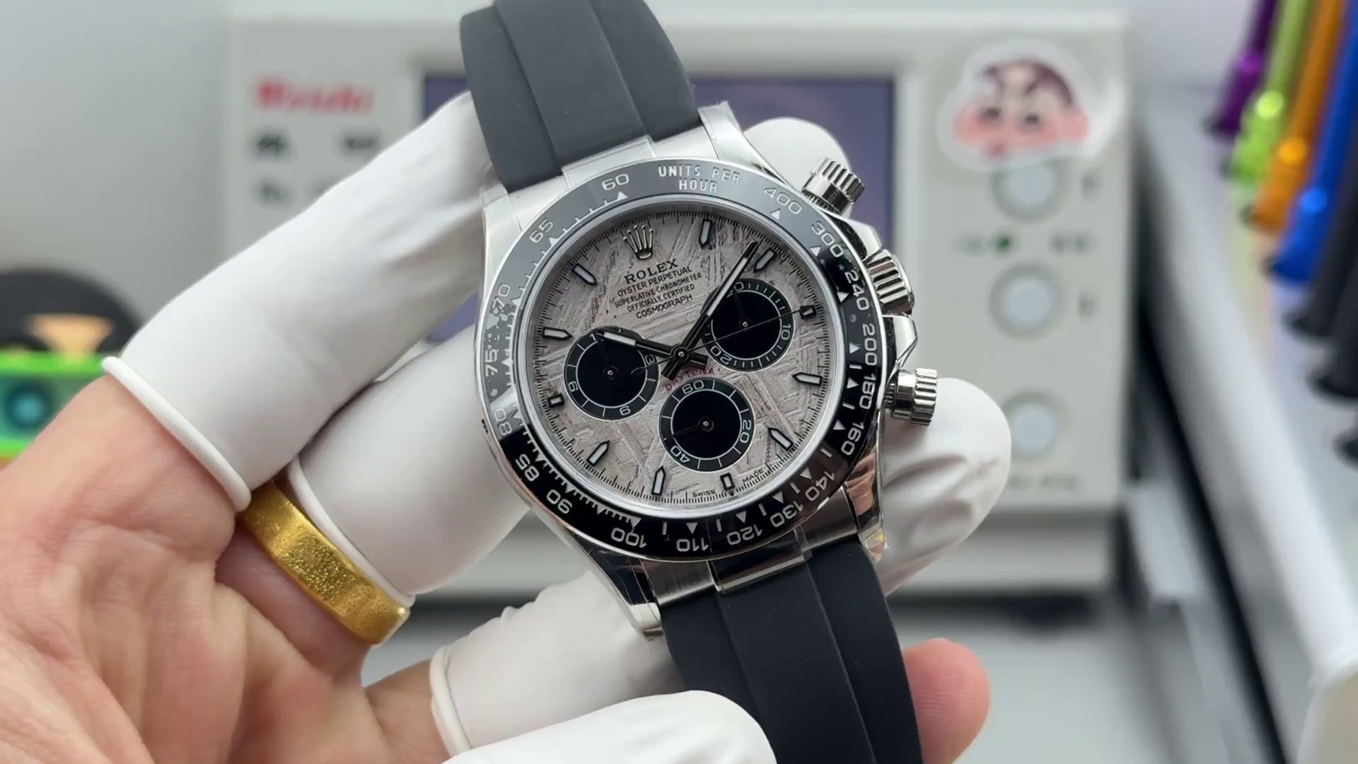 Replica Rolex Daytona 116519 Meteorite and Black Dial 40mm Mens Watch - QualitySwissReplica