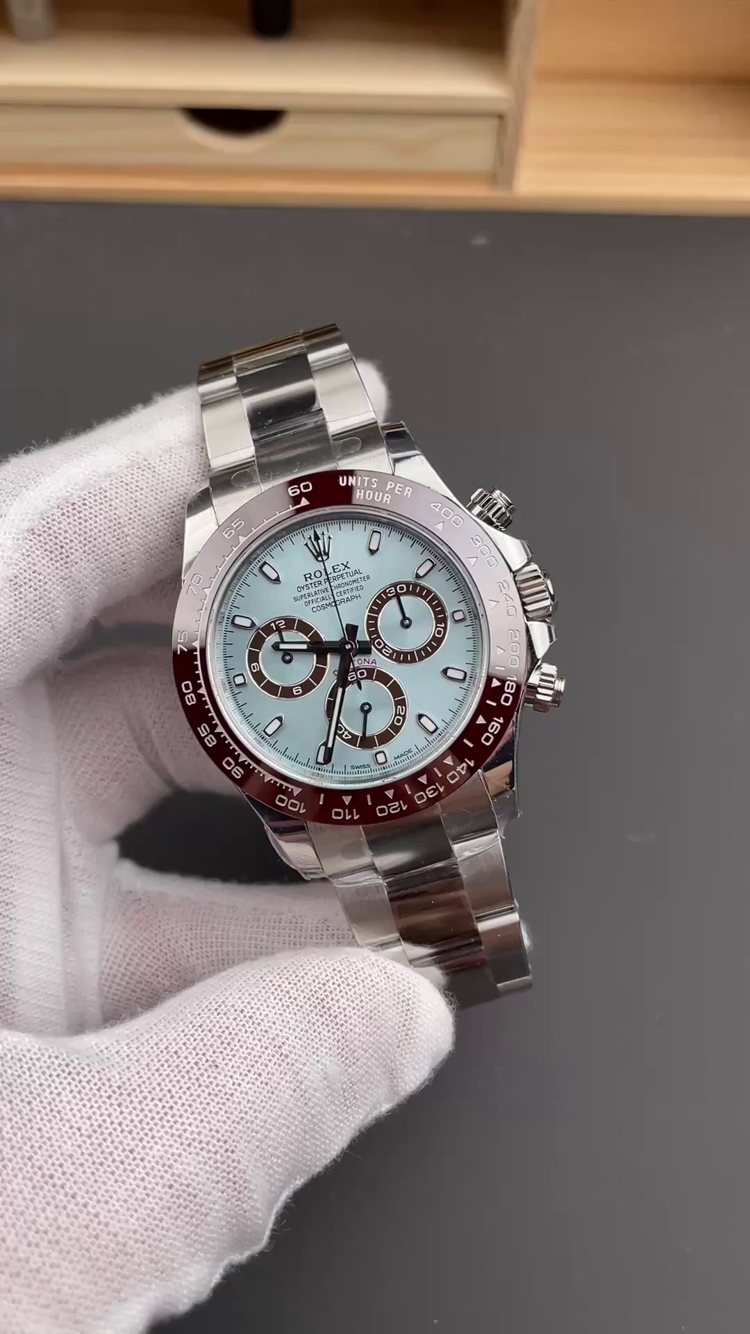 Replica Rolex Cosmograph Daytona 116506 0001 50th Anniversary Ice Blue Dial 40mm Mens Watch - QualitySwissReplica