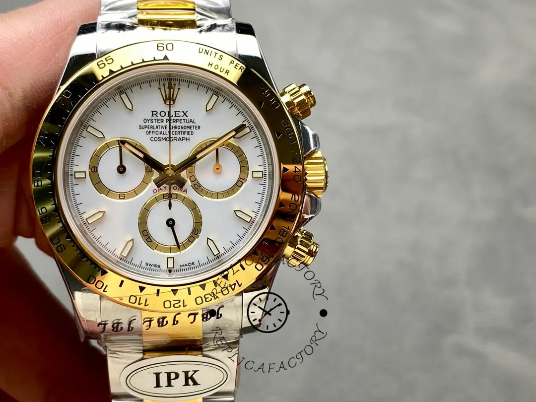 Replica Rolex Two Tone Daytona 126503 White Dial Watch - QualitySwissReplica