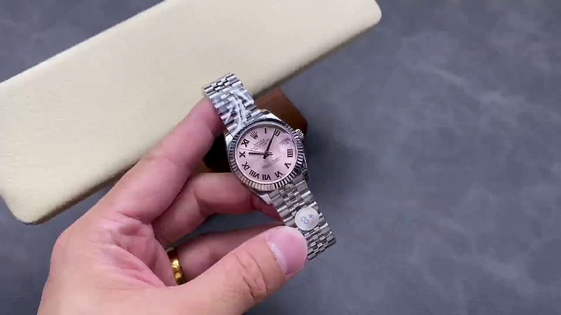 Replica Rolex Datejust 279174 Stainless Steel Pink Roman Dial 28mm Lady Watch - QualitySwissReplica