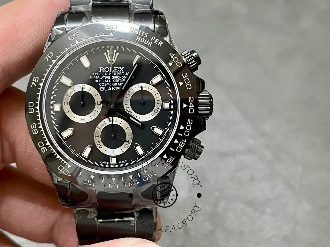Replica Rolex Cosmograph Daytona 116500LN Carbon Black Coated Limited Edition Watch - QualitySwissReplica