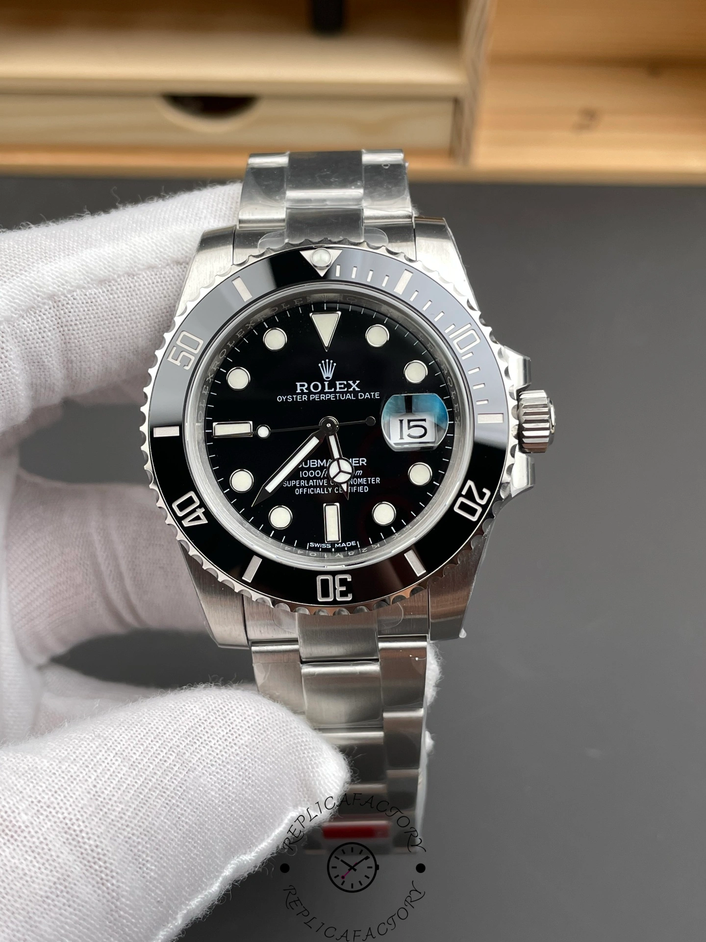 Replica Rolex Submariner 126610LN 0001 Stainless steel Black Dial 41mm Mens Watch - QualitySwissReplica