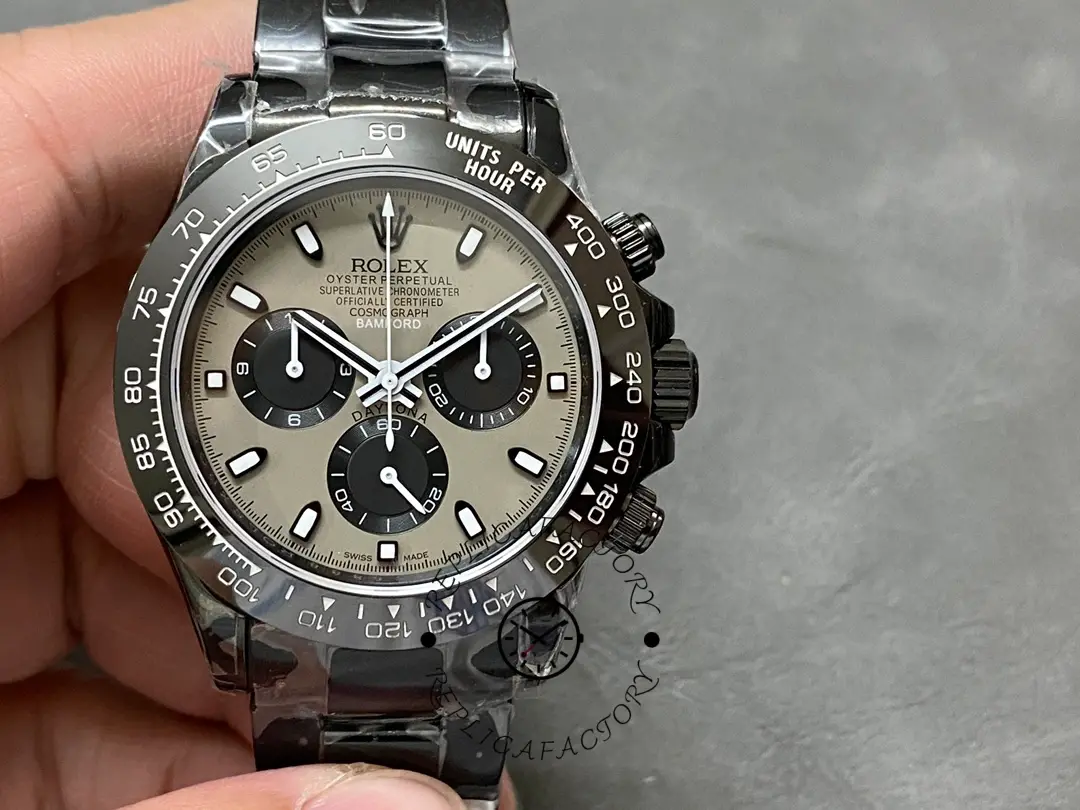 Replica Rolex Daytona Blaken PVD Limited Edition Grey Dial 40MM Men's Watch - QualitySwissReplica