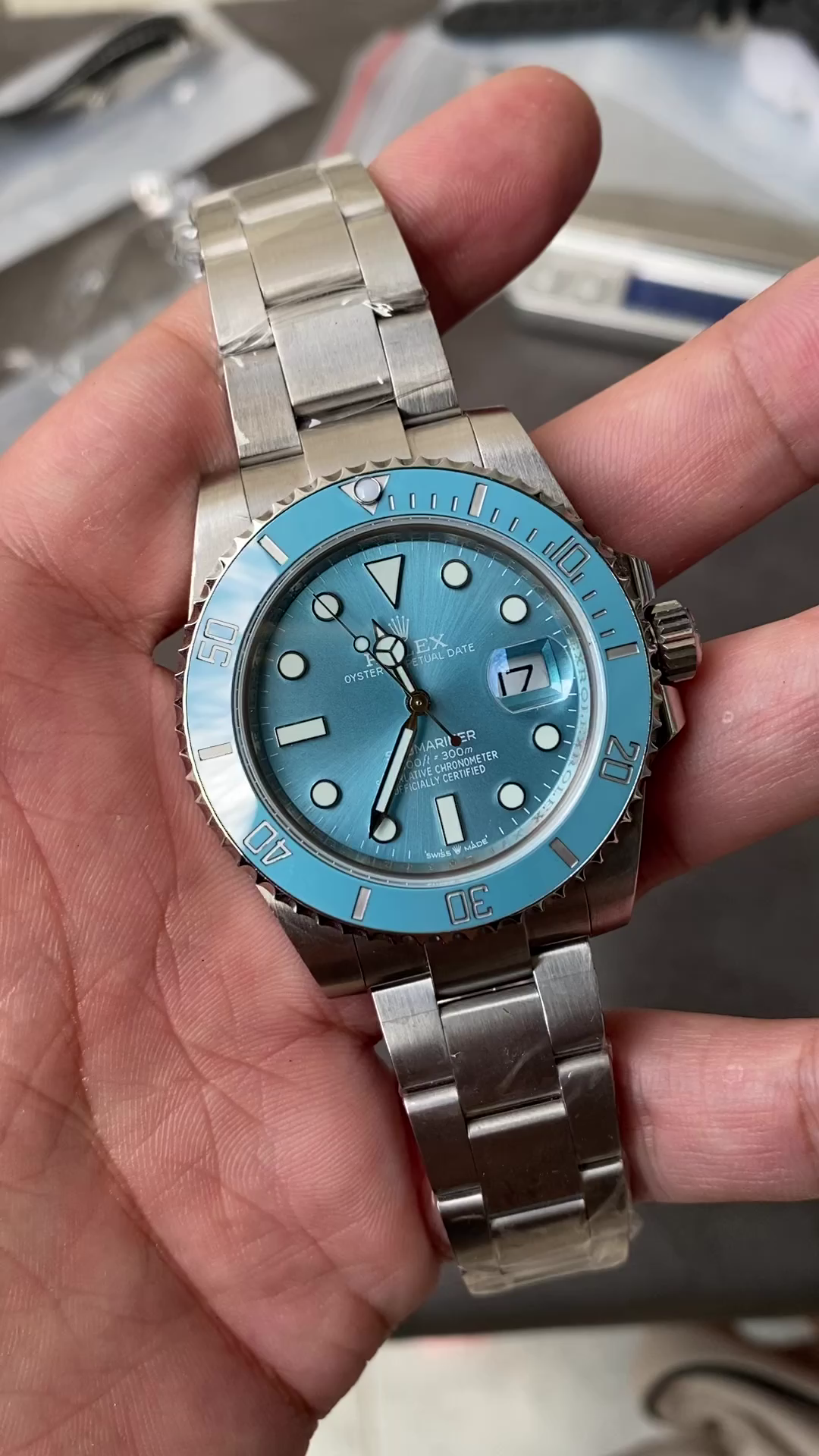Replica Rolex Submariner Date 41 Turquoise Blaken Goldsmith & Complications - QualitySwissReplica