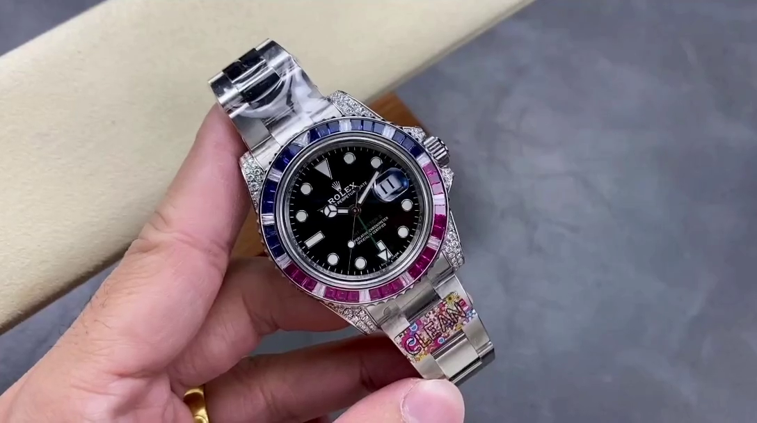 Replica Rolex GMT Master II 116759SA Black Dial 40mm Mens Watch - QualitySwissReplica