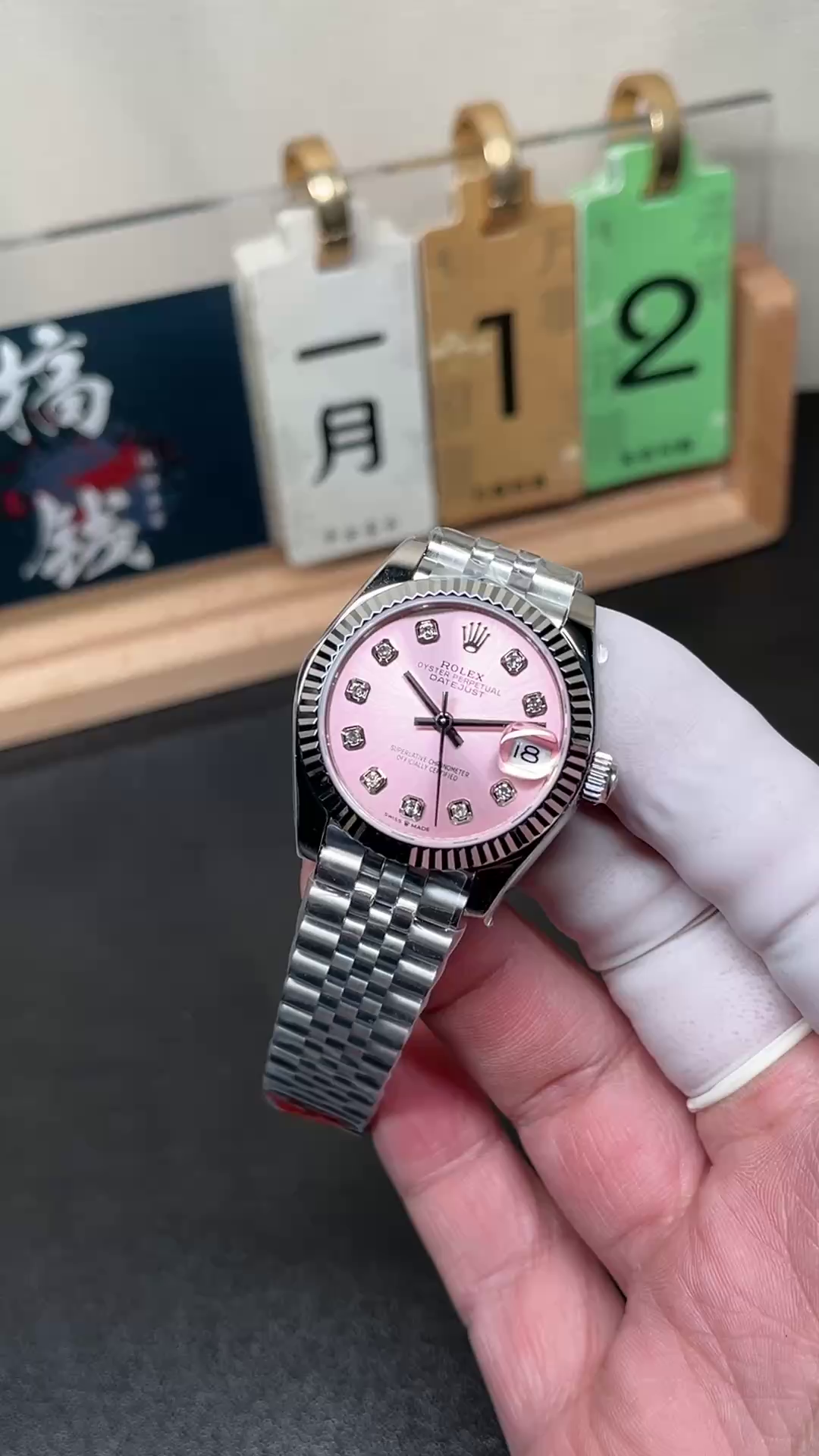 Replica Rolex Datejust 31 Pink Dial Diamonds Jubilee 278274 0032 Women's Watch - QualitySwissReplica