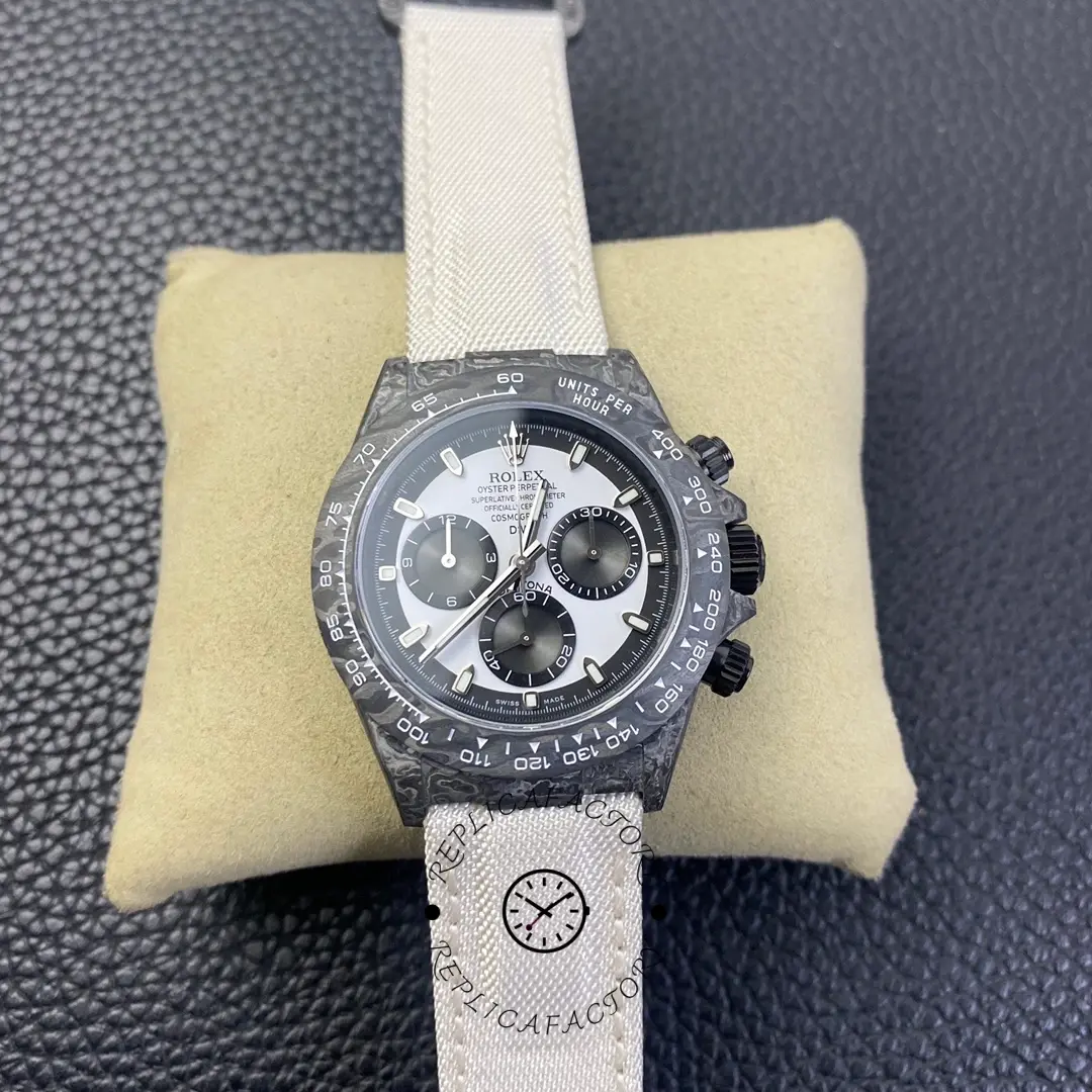Replica Rolex Daytona Cosmograph DIW Watch Factory Movement Designer 40 Carbonfiber - QualitySwissReplica