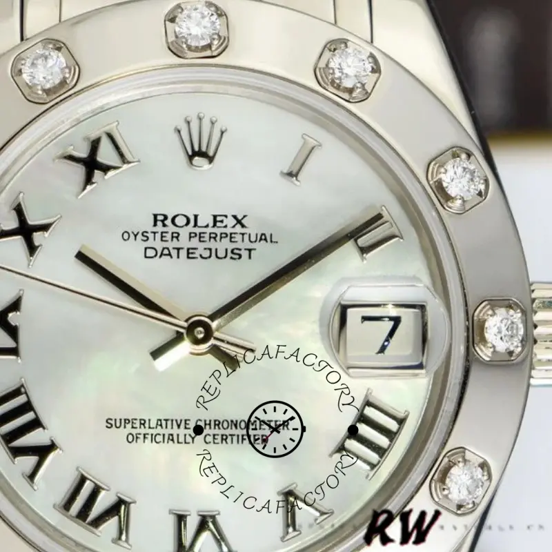 Rolex Pearlmaster Midsize 81319 MOP Dial 34MM Lady Replica Watch - QualitySwissReplica