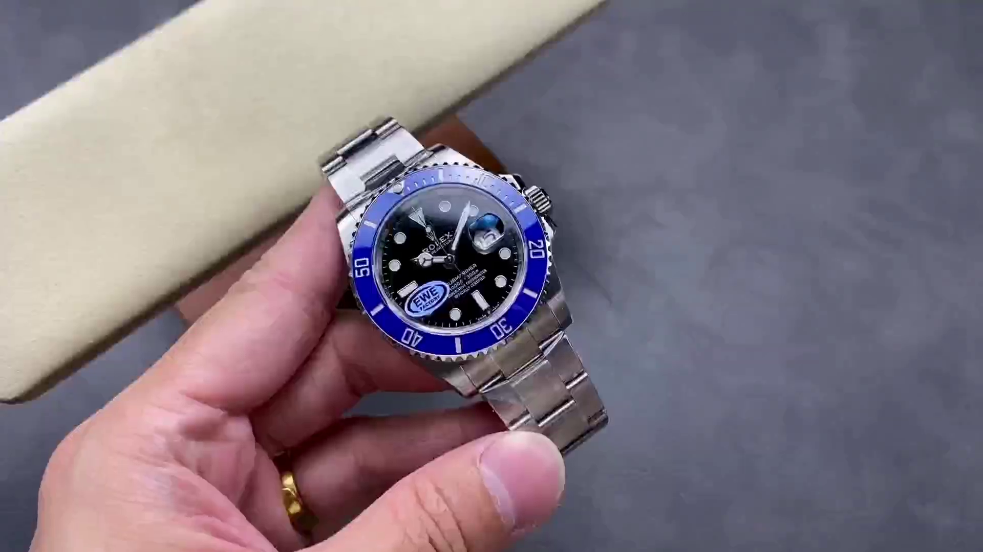 Replica Rolex Submariner 126619LB 0003 Blue Bezel Black Dial 41mm Mens Watch - QualitySwissReplica
