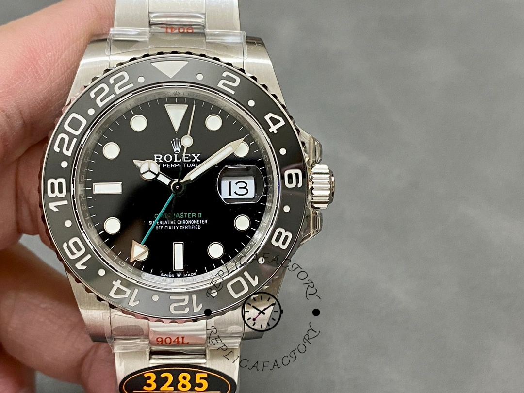 Replica Rolex GMT-Master II 116710LN Black Dial Stainless steel case 40mm Mens Watch - QualitySwissReplica