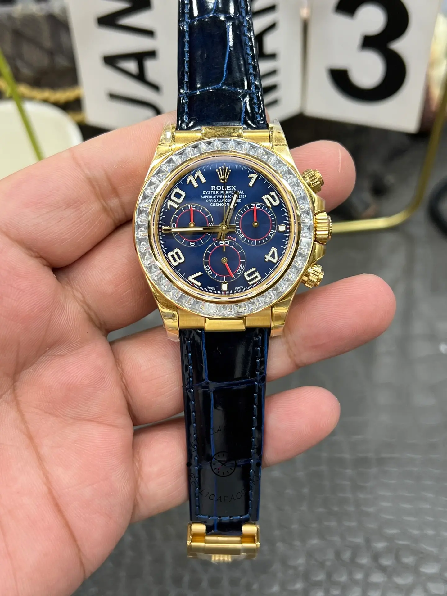 Replica Rolex Daytona 116518 Diamond Edition - QualitySwissReplica