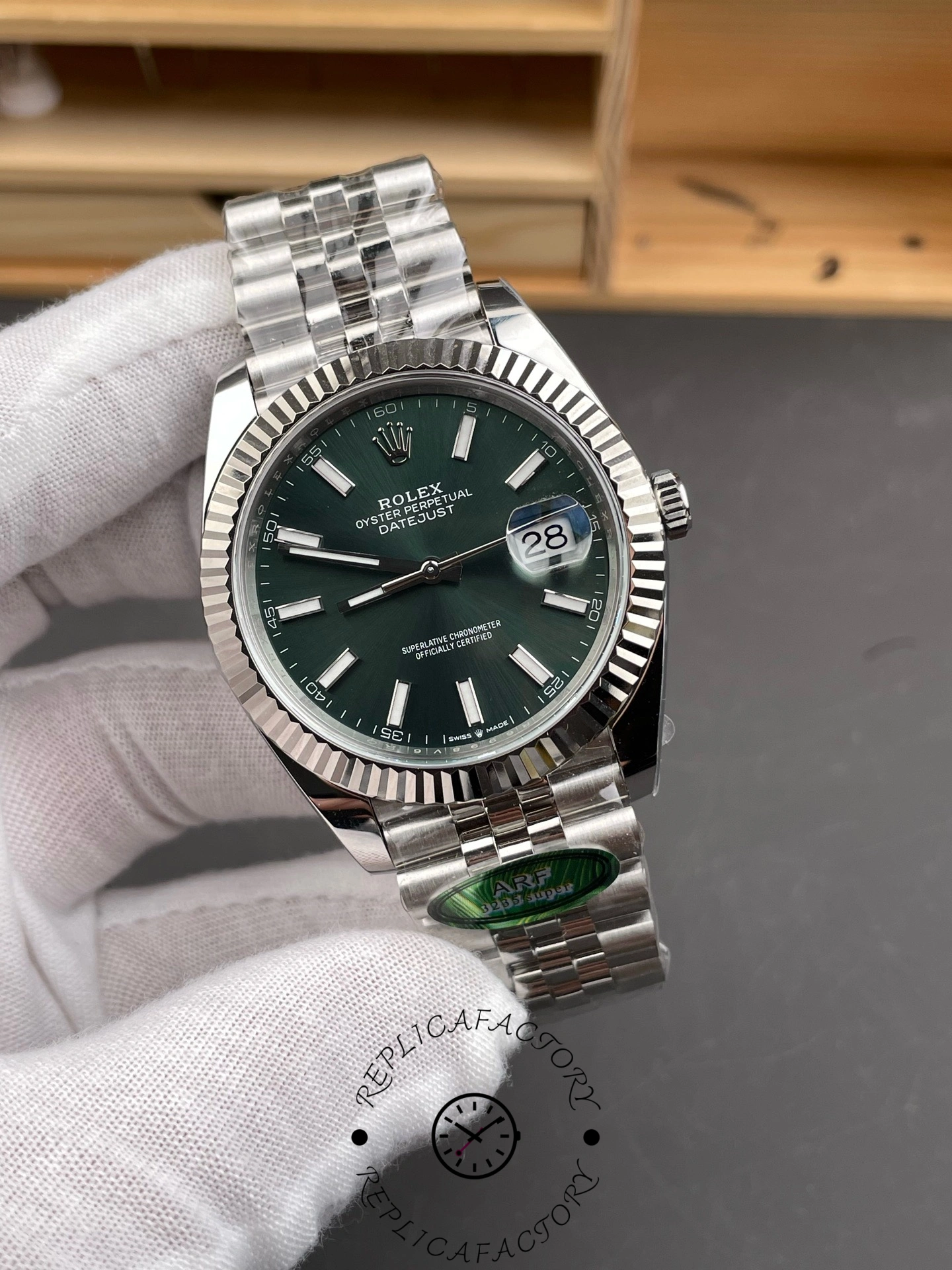 Replica Rolex Datejust 126334 0028 41 Oystersteel and White Gold Mens Watch - QualitySwissReplica