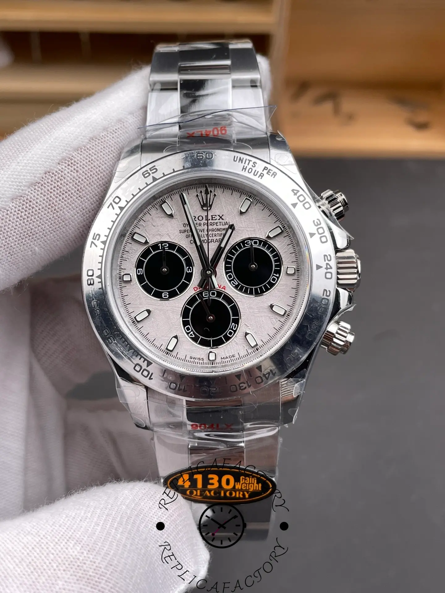Replica Rolex Cosmograph Daytona 116509 Meteorite Grey Dial 40MM Mens Watch - QualitySwissReplica