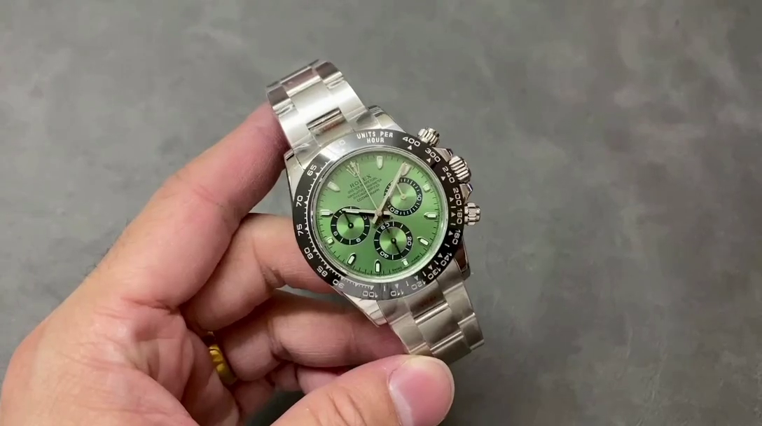 Replica Rolex Daytona Platinum Green Dial Ceramic Bezel LNIB 126506 40mm Stainless Steel Men's Watch - QualitySwissReplica