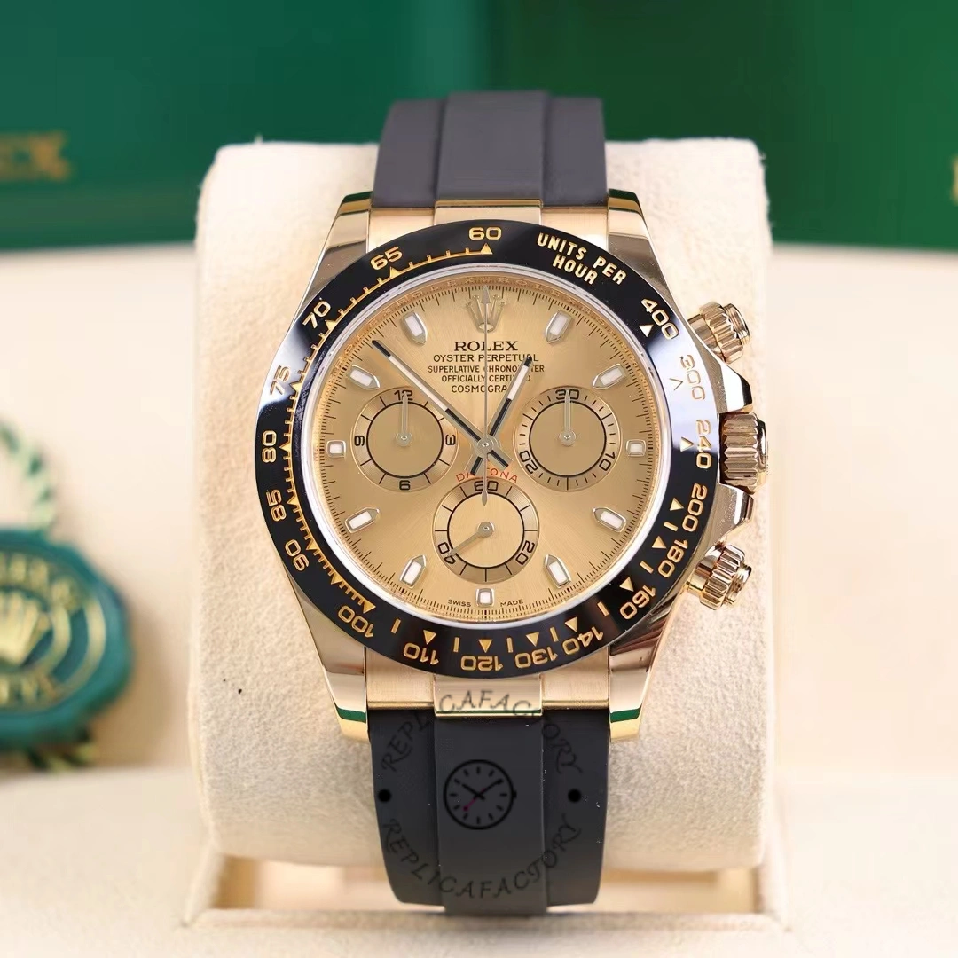 Replica Rolex Cosmograph Daytona 116518 Champagne Dial Automatic 40mm Mens Watch - QualitySwissReplica