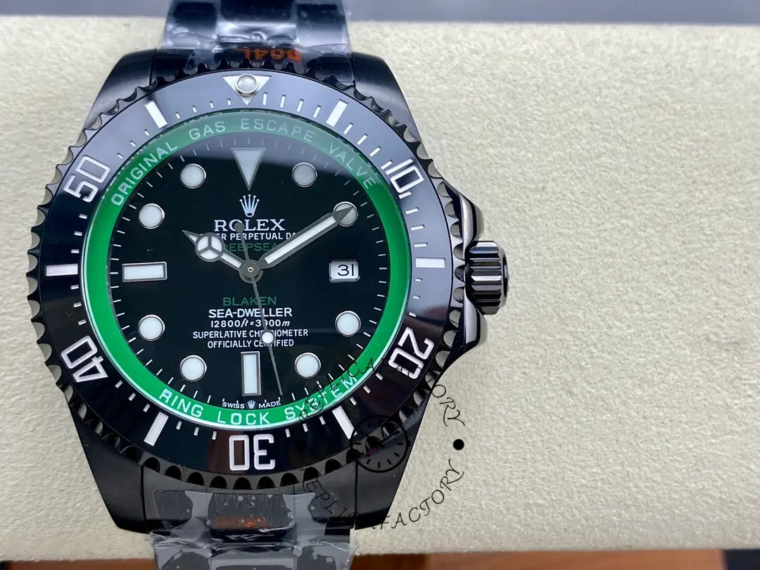Replica Rolex Sea Dweller Deepsea Mens Blaken Custom Edition 44mm - QualitySwissReplica