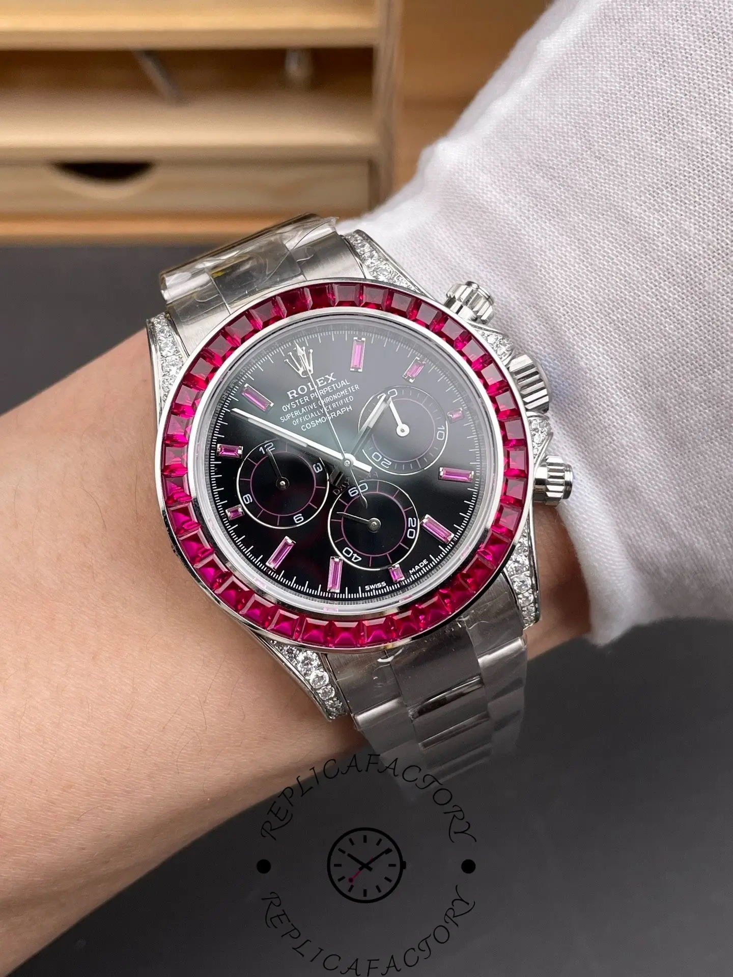 Replica Rolex 126599TRU 1:1 Clone Daytona Ruby Bezel Watch - QualitySwissReplica