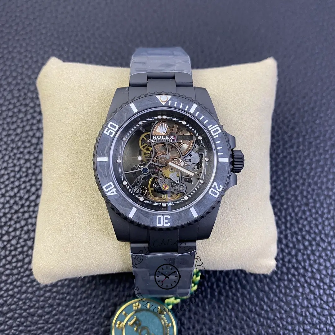 Replica Rolex Submariner Black PVD Andrea Pirlo Project 114060 Skeleton Dial 40mm - QualitySwissReplica