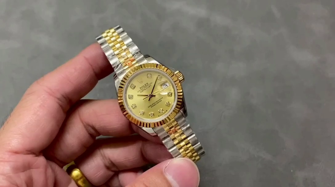 Replica Rolex Datejust 28mm Stainless Steel and Yellow Gold m279173 0011 Women's Watch - QualitySwissReplica